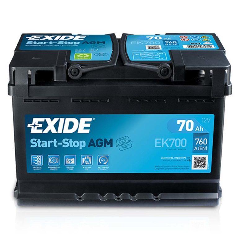 Аккумулятор exide agm 70ah