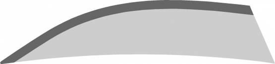 Teippi etukulma, ala, vasen tummanharmaa