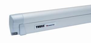 Markiisi 8000 5,0x2,75m Thule, Anodisoitu kotelo, Mystic Grey -kangas