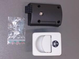 Lukko tavaraluukkuun valkoinen HSC