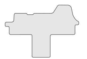 Matto ohjaamon Ducato/Jumper/Boxer 2014- kangas