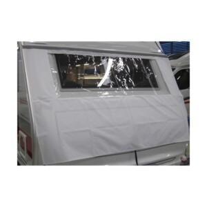 Suojapeite 230 x 150 cm. Varustettu ikkunalla.