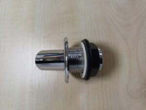 Suihkuletkun pidin/läpivienti Morelo, esim. pöytätasolle, 1/2", 45 asteen kulma