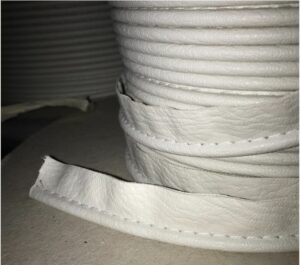 Reunanauhaprofiili 4mm beige nahkainen